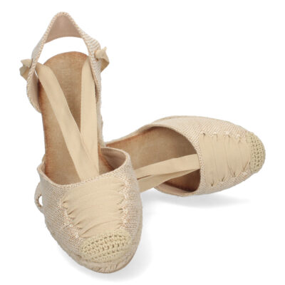 Sandalia de Cuña con Yute y Cordones - Imagen 5