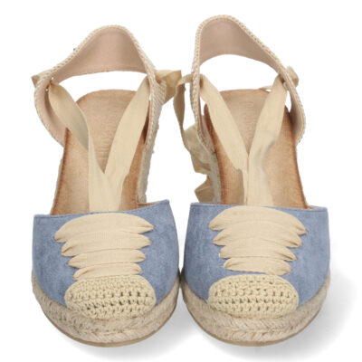 Sandalia de Cuña con Yute y Cordones - Imagen 3