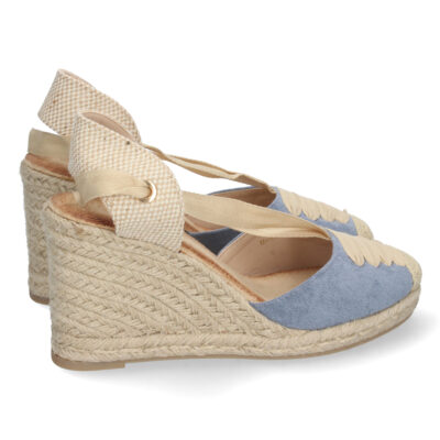 Sandalia de Cuña con Yute y Cordones - Imagen 4