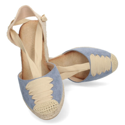 Sandalia de Cuña con Yute y Cordones - Imagen 5