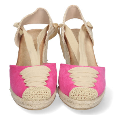 Sandalia de Cuña con Yute y Cordones - Imagen 3