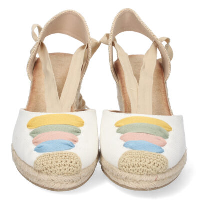 Sandalia de Cuña con Yute y Cordones - Imagen 3