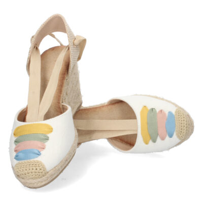 Sandalia de Cuña con Yute y Cordones - Imagen 5