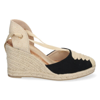 Sandalia de Cuña con Yute y Cordones - Imagen 2