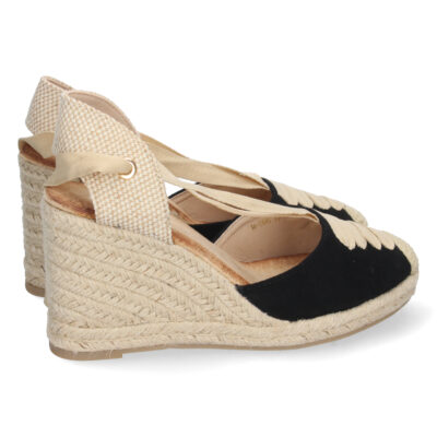 Sandalia de Cuña con Yute y Cordones - Imagen 4