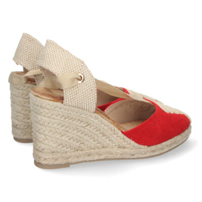 Sandalia de Cuña con Yute y Cordones - Imagen 4