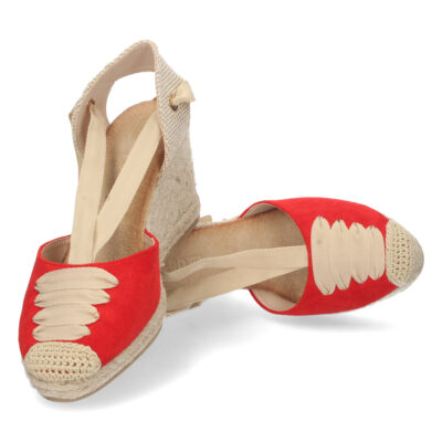 Sandalia de Cuña con Yute y Cordones - Imagen 5