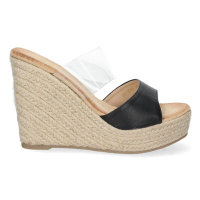Sandalias de Cuña con Pala Transparente - Imagen 2