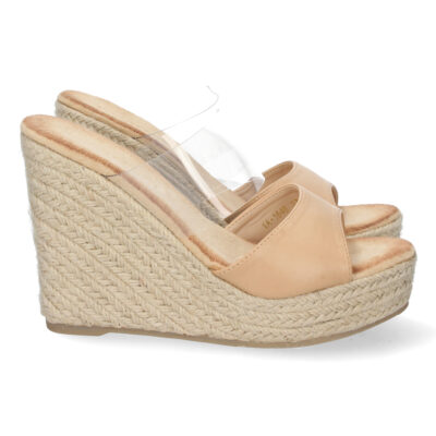 Sandalias de Cuña con Pala Transparente