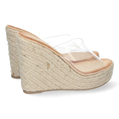 Sandalias de Cuña con Pala Transparente - Imagen 4