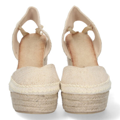 Sandalia de Cuña con Yute y Cordones - Imagen 3