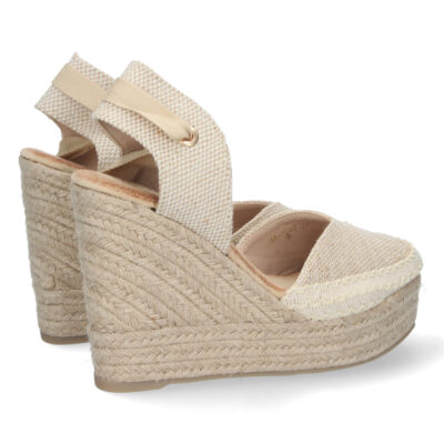 Sandalia de Cuña con Yute y Cordones - Imagen 4