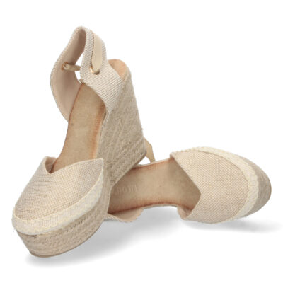 Sandalia de Cuña con Yute y Cordones - Imagen 5