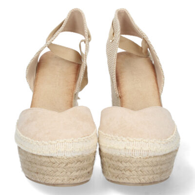 Sandalia de Cuña con Yute y Cordones - Imagen 3
