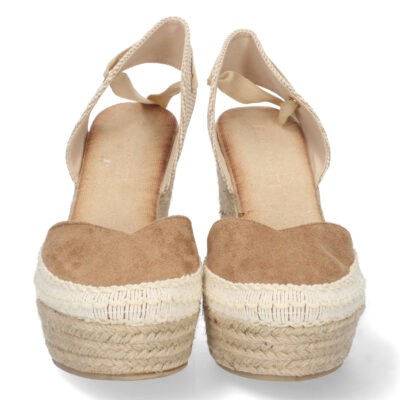 Sandalia de Cuña con Yute y Cordones - Imagen 3