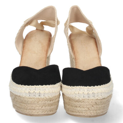 Sandalia de Cuña con Yute y Cordones - Imagen 3