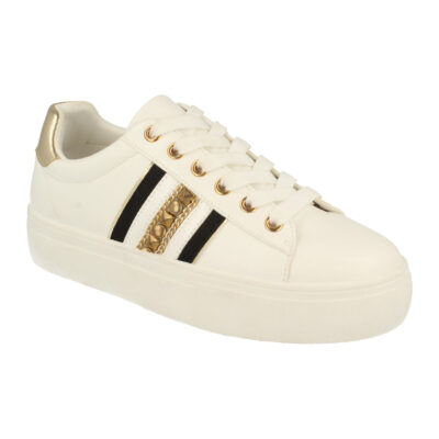 Zapatilla de Mujer con Franjas y Cordones