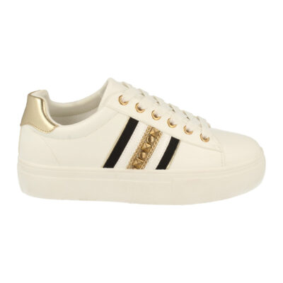 Zapatilla de Mujer con Franjas y Cordones - Imagen 2