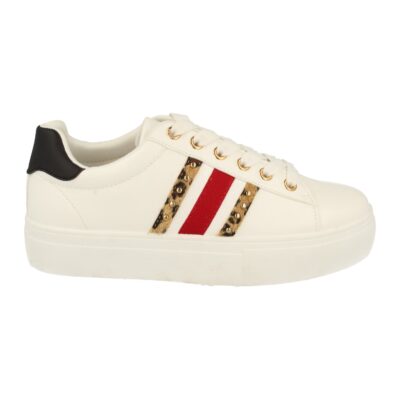 Zapatilla de Mujer con Franjas y Cordones