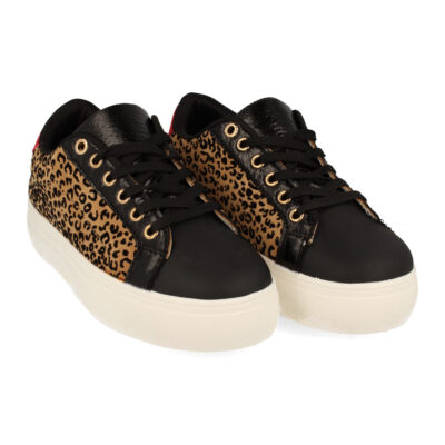 Zapatilla de Mujer con Estampado y Cordones