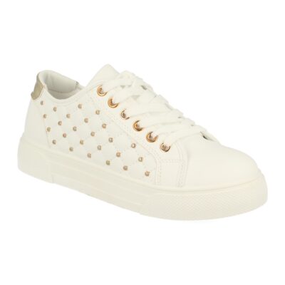 Deportivas de Mujer Comodas con Tachuelas y Cordones - Imagen 2