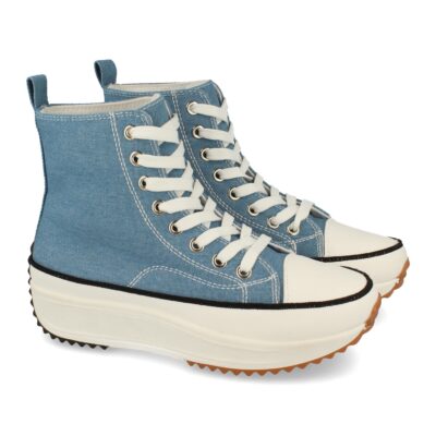 Zapatilla Abotinada de Plataforma con Cordones