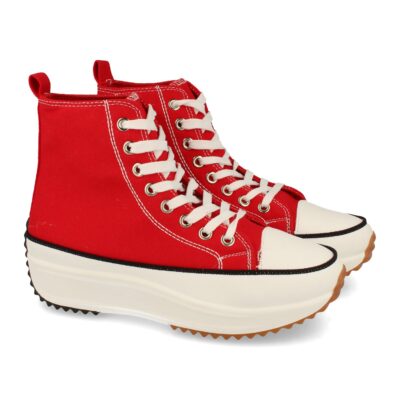 Zapatilla Abotinada de Plataforma con Cordones