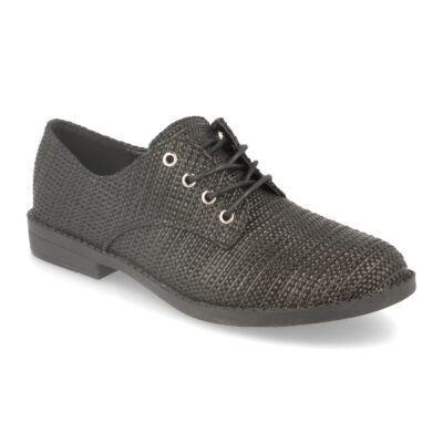 Zapato Plano de Mujer Estilo Blucher Moda Rafia - Imagen 2