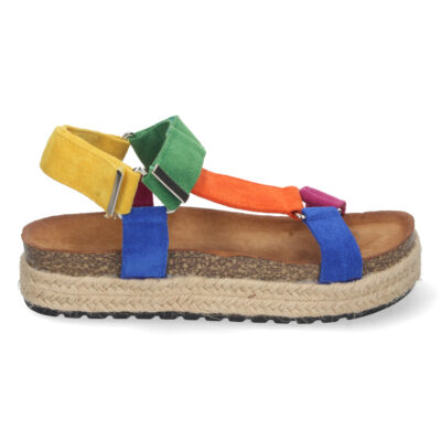Sandalia Plana con Yute y Velcro - Imagen 2