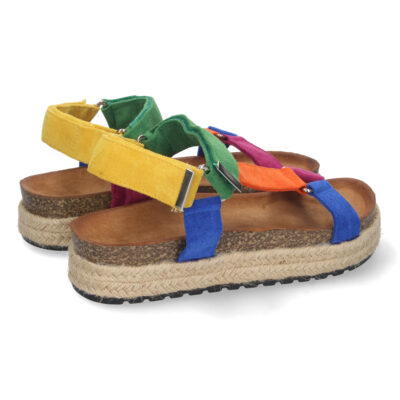 Sandalia Plana con Yute y Velcro - Imagen 4