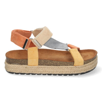 Sandalia Plana con Yute y Velcro - Imagen 2