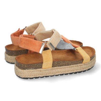 Sandalia Plana con Yute y Velcro - Imagen 4
