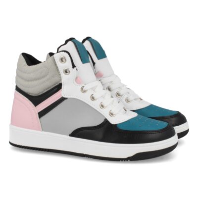 Zapatilla Abotinada Multicolor con Cordones
