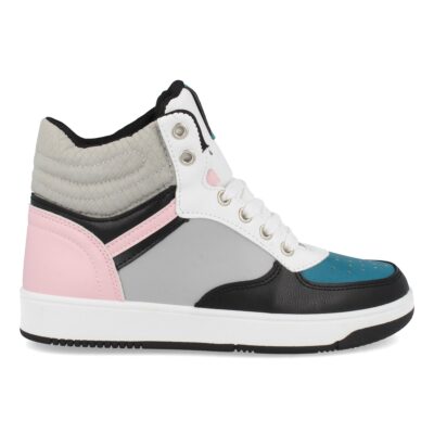 Zapatilla Abotinada Multicolor con Cordones - Imagen 2
