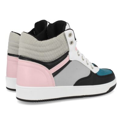 Zapatilla Abotinada Multicolor con Cordones - Imagen 4