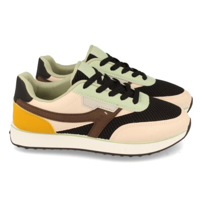 Zapatilla Plana Multicolor con Cordones