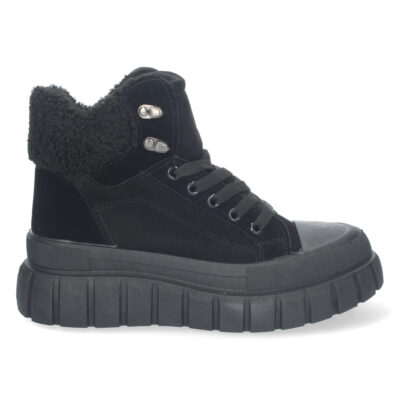 Botin de Plataforma Forrado con Cordones - Imagen 2