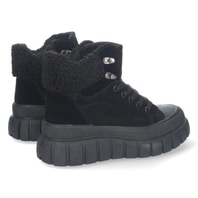 Botin de Plataforma Forrado con Cordones - Imagen 4