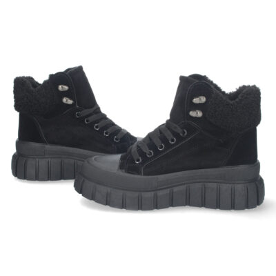 Botin de Plataforma Forrado con Cordones - Imagen 5