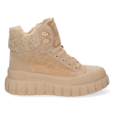 Botin de Plataforma Forrado con Cordones - Imagen 2
