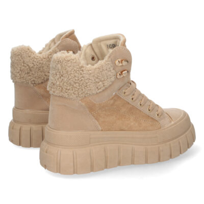 Botin de Plataforma Forrado con Cordones - Imagen 4