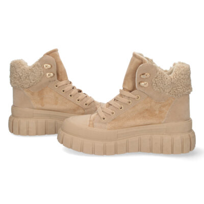 Botin de Plataforma Forrado con Cordones - Imagen 5