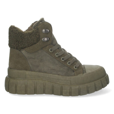 Botin de Plataforma Forrado con Cordones - Imagen 2
