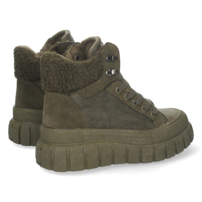 Botin de Plataforma Forrado con Cordones - Imagen 4