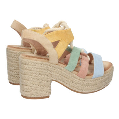 Sandalia de Tacón y Plataforma con Cordones - Imagen 4
