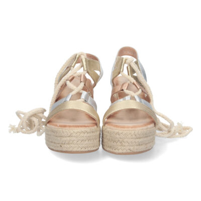 Sandalia de Tacon y Plataforma con Cordones - Imagen 3