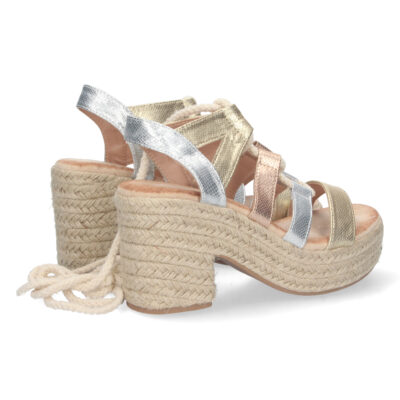 Sandalia de Tacon y Plataforma con Cordones - Imagen 4