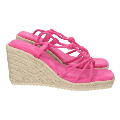 Sandalia de Cuña con Yute y Cordones