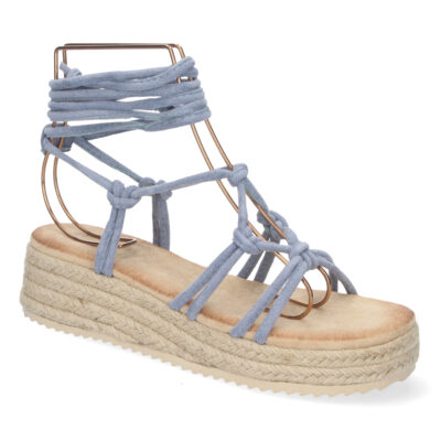Sandalia de Plataforma con Yute y Cordones - Imagen 2