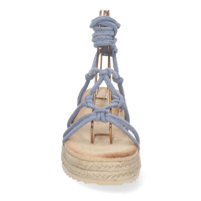 Sandalia de Plataforma con Yute y Cordones - Imagen 3